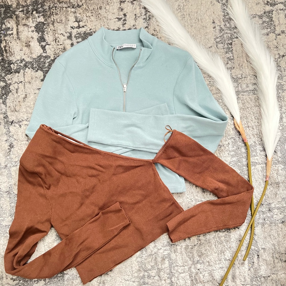 Zara crop top bundle